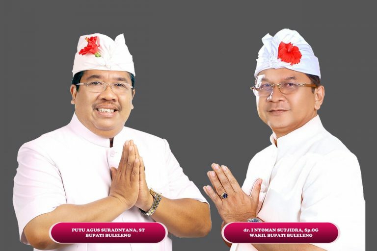 Bupati - Wabup Buleleng dua periode PASS (Putu Agus Suradnyana, ST - dr. I Nyoman Sutjidra, Sp.OG)