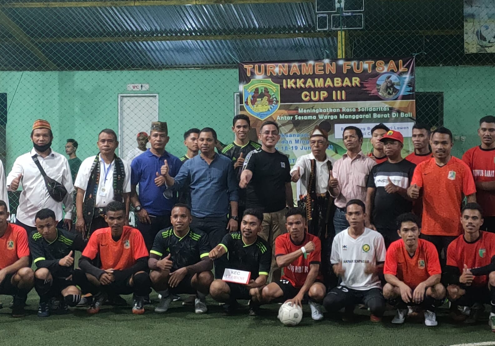 Pembukaan turnamen futsal III tahun 2022 Ikamabar Bali.