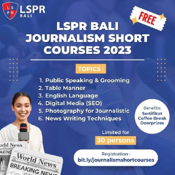 LSPR Bali Institute buka pelatihan jurnalistik gratis