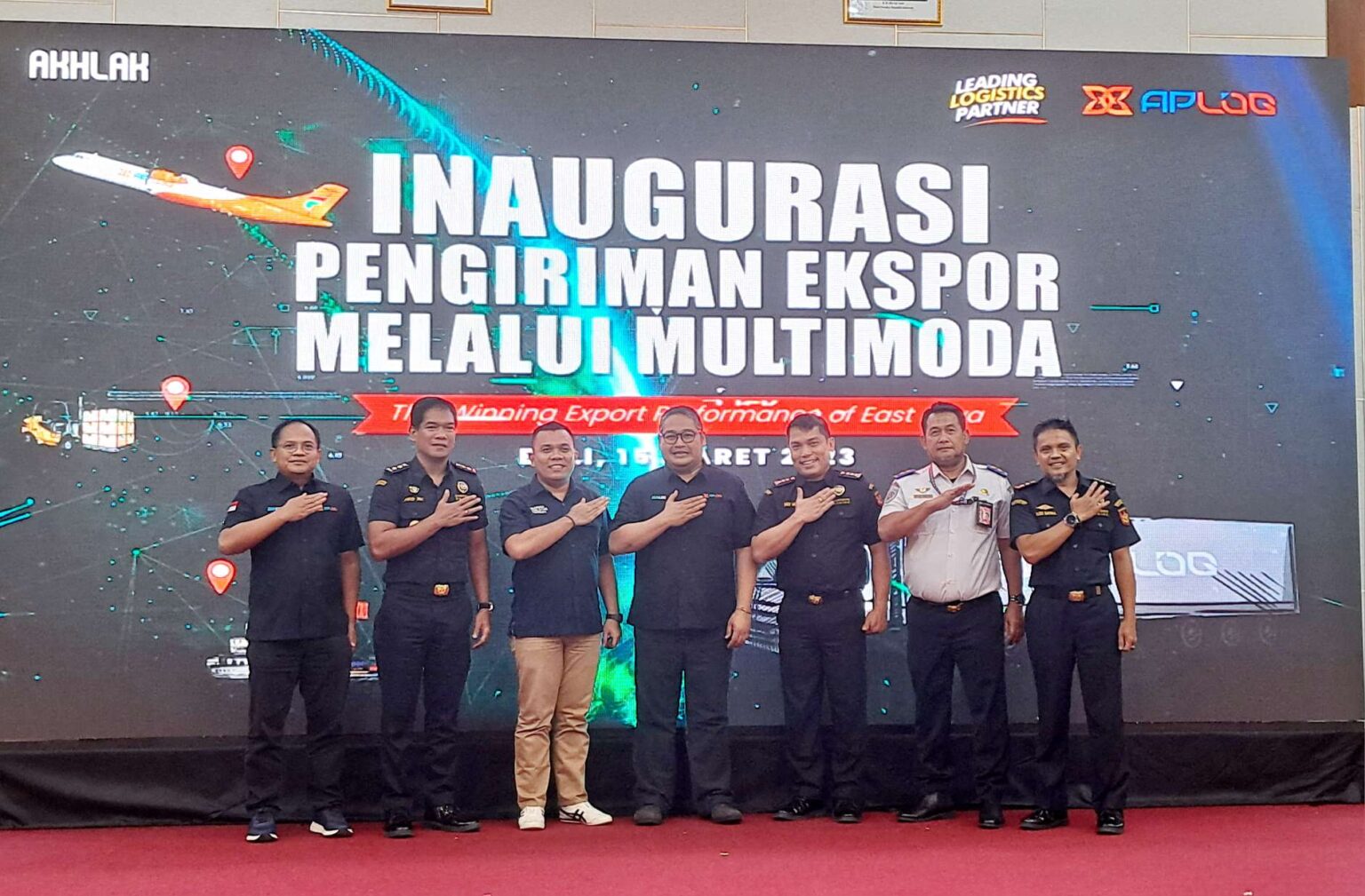 Inaugurasi Layanan Multimoda PT. Angkasa Pura Logistik, bertempat di Gedung Wisti Sabha Ngurah Rai, Rabu 15/3/2023. 